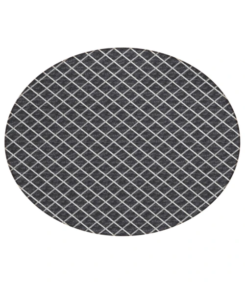 Dalyn Indoor/Outdoor York YO1 Black Washable 10' x 10' Rug