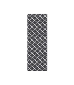 Dalyn Indoor/Outdoor York YO1 Black Washable 2'3" x 12' Rug