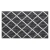 Dalyn Indoor/Outdoor York YO1 Black Washable 1'8" x 2'6" Rug