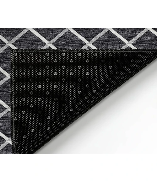 Dalyn Indoor/Outdoor York YO1 Black Washable 5' x 7'6" Rug