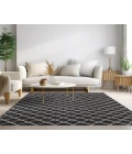 Dalyn Indoor/Outdoor York YO1 Black Washable 5' x 7'6" Rug