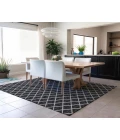 Dalyn Indoor/Outdoor York YO1 Black Washable 5' x 7'6" Rug