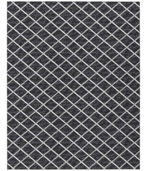 Dalyn Indoor/Outdoor York YO1 Black Washable 5' x 7'6" Rug