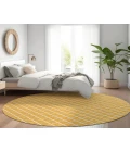 Dalyn Indoor/Outdoor York YO1 Gold Washable 6' x 6' Rug