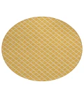 Dalyn Indoor/Outdoor York YO1 Gold Washable 6' x 6' Rug