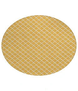 Dalyn Indoor/Outdoor York YO1 Gold Washable 6' x 6' Rug