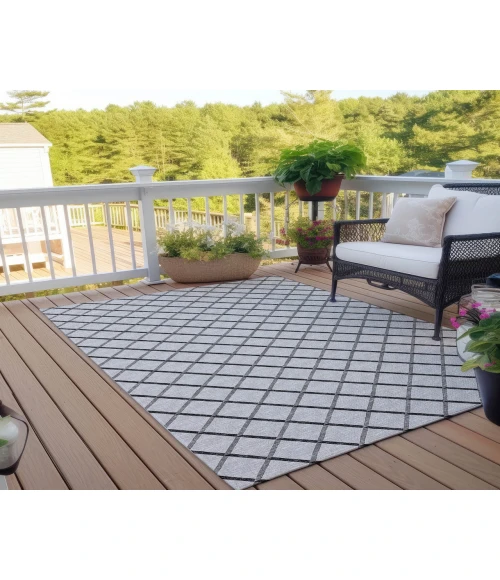 Dalyn Indoor/Outdoor York YO1 Grey Washable 5' x 7'6" Rug