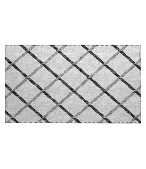 Dalyn Indoor/Outdoor York YO1 Grey Washable 1'8" x 2'6" Rug
