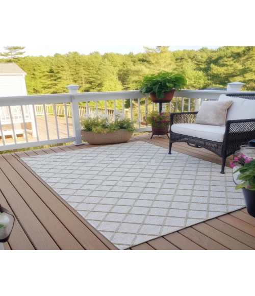 Dalyn Indoor/Outdoor York YO1 Ivory Washable 3' x 5' Rug