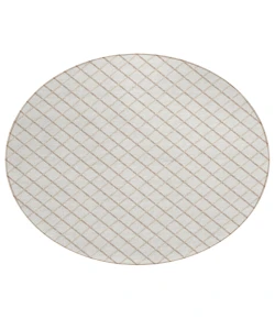Dalyn Indoor/Outdoor York YO1 Ivory Washable 6' x 6' Rug