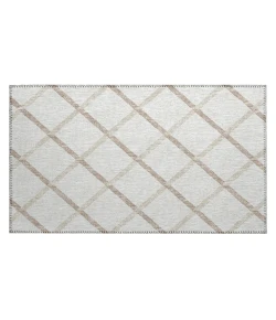 Dalyn Indoor/Outdoor York YO1 Ivory Washable 1'8" x 2'6" Rug