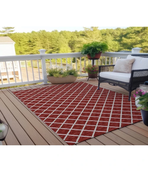 Dalyn Indoor/Outdoor York YO1 Red Washable 3' x 5' Rug