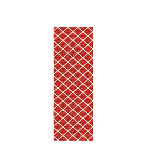 Dalyn Indoor/Outdoor York YO1 Red Washable 2'3" x 10' Rug