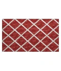 Dalyn Indoor/Outdoor York YO1 Red Washable 1'8" x 2'6" Rug