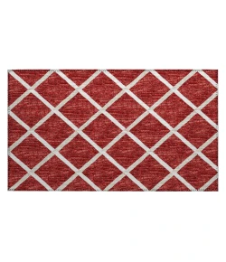 Dalyn Indoor/Outdoor York YO1 Red Washable 1'8" x 2'6" Rug