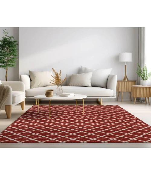 Dalyn Indoor/Outdoor York YO1 Red Washable 3' x 5' Rug