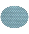 Dalyn Indoor/Outdoor York YO1 Sky Blue Washable 6' x 6' Rug