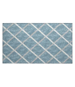 Dalyn Indoor/Outdoor York YO1 Sky Blue Washable 1'8" x 2'6" Rug