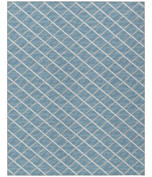 Dalyn Indoor/Outdoor York YO1 Sky Blue Washable 9' x 12' Rug