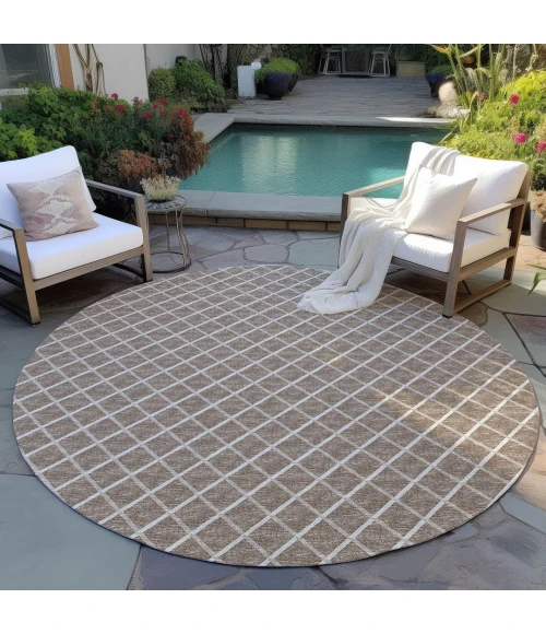 Dalyn York Brown YO1 6ft. x 6ft. Rug