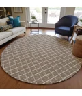 Dalyn York Brown YO1 6ft. x 6ft. Rug