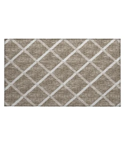 Dalyn Indoor/Outdoor York YO1 Taupe Washable 1'8" x 2'6" Rug