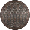 Dalyn Jericho JC1 Charcoal Area Rug 6 ft. X 6 ft. Round