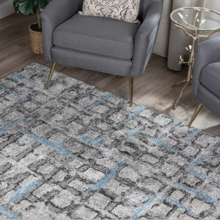 Dalyn Aero AE7 Pewter Area Rug 3 ft. 3 in. X 5 ft. 3 in. Rectangle