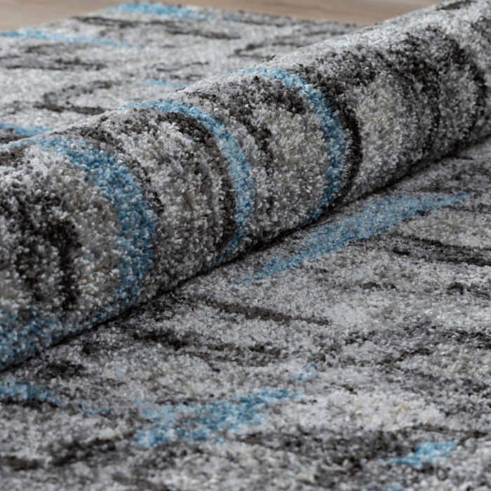 Dalyn Aero AE7 Pewter Area Rug 3 ft. 3 in. X 5 ft. 3 in. Rectangle