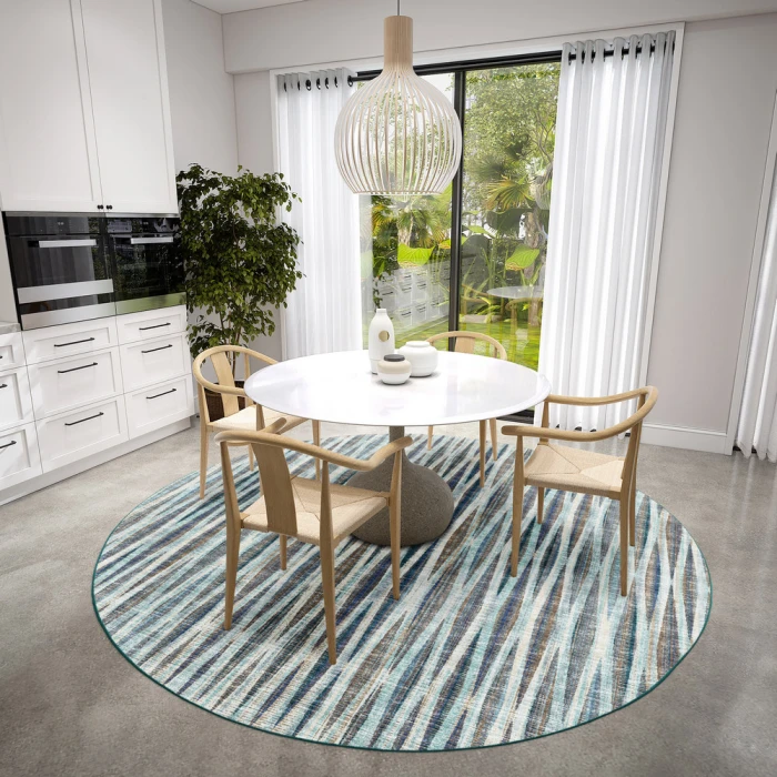 Dalyn Amador AA1 Mist Area Rug 4 ft. X 4 ft. Round
