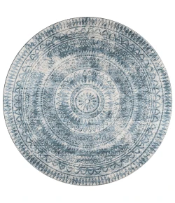 Dalyn Sedona SN7 Indigo Area Rug 4 ft. X 4 ft. Round