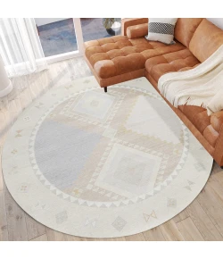 Dalyn Phoenix PH2 Ivory Area Rug 8 ft. X 8 ft. Round