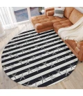 Dalyn Seabreeze SZ12 Black Area Rug 8 ft. X 8 ft. Round