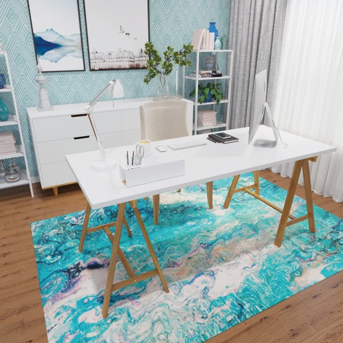 Dalyn Kikiamo KK4 Lagoon Area Rug 8 ft. X 8 ft. Round
