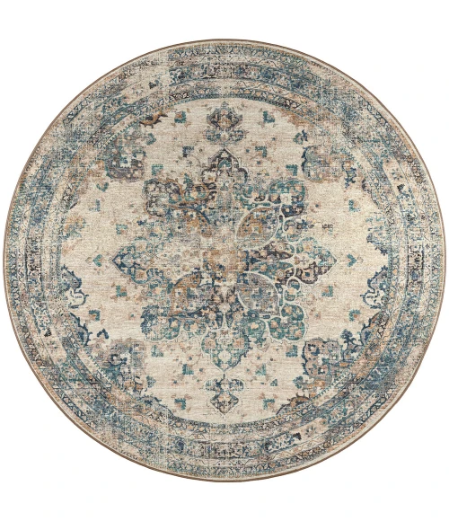 Dalyn Jericho JC6 Linen Area Rug 4 ft. X 4 ft. Round