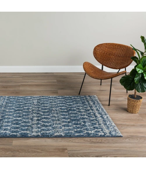 Dalyn Rocco RC5 Navy Area Rug 9 ft. 6 in. X 13 ft. 2 in. Rectangle