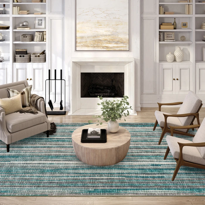 Dalyn Amador AA1 Teal Area Rug 4 ft. X 4 ft. Round