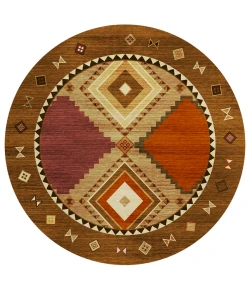 Dalyn Phoenix PH2 Walnut Area Rug 8 ft. X 8 ft. Round