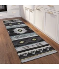 Dalyn Phoenix PH3 Black Area Rug 2 ft. 3 in. X 7 ft. 6 in. Runner