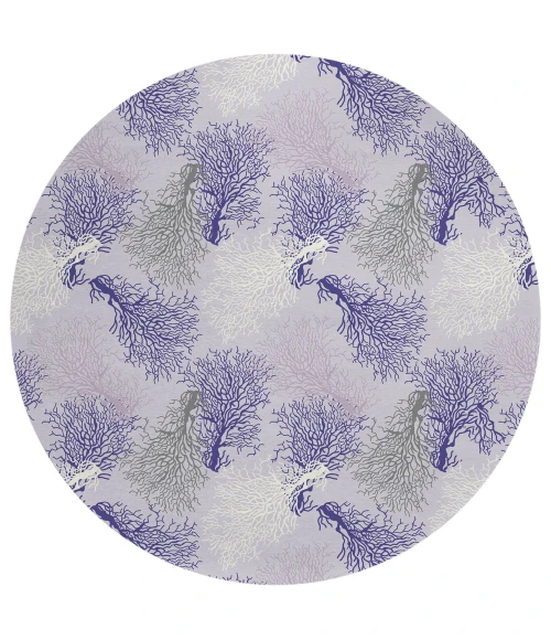 Dalyn Seabreeze SZ3 Lavender Area Rug 8 ft. X 8 ft. Round