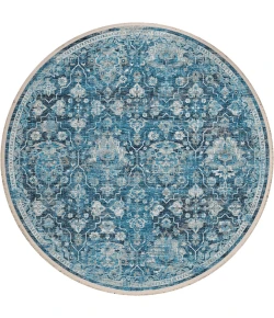 Dalyn Marbella MB4 Navy Area Rug 4 ft. X 4 ft. Round