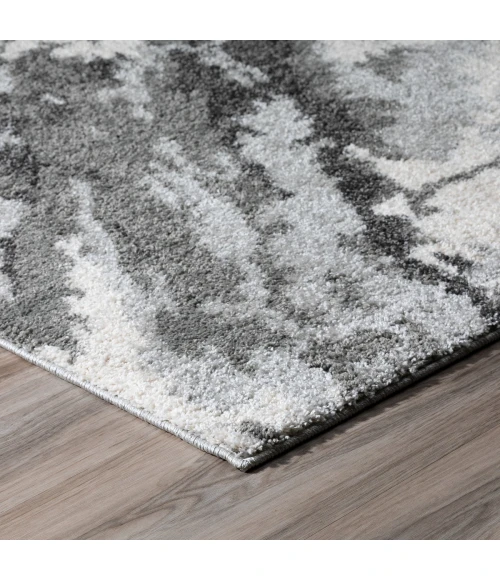 Dalyn Rocco RC3 Silver Area Rug 3 ft. 3 in. X 5 ft. 1 in. Rectangle