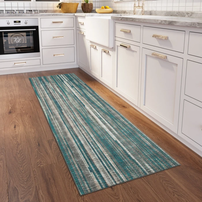 Dalyn Amador AA1 Teal Area Rug 2 ft. 6 in. X 8 ft. Runner