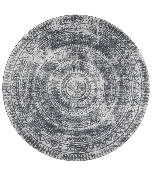 Dalyn Sedona SN7 Pewter Area Rug 4 ft. X 4 ft. Round