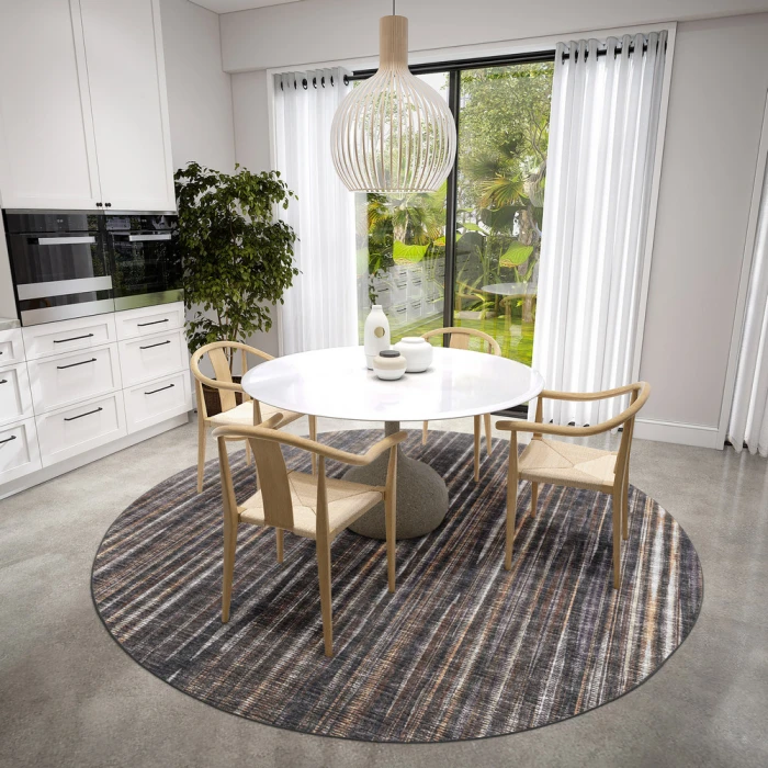 Dalyn Amador AA1 Fudge Area Rug 4 ft. X 4 ft. Round
