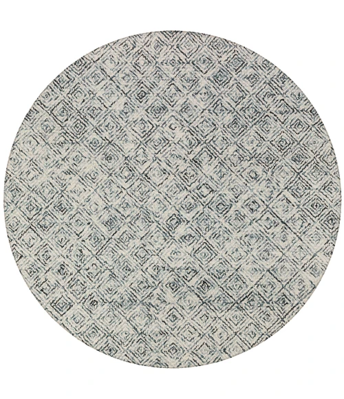 Dalyn Zoe ZZ1 Charcoal Area Rug 6 ft. X 6 ft. Round