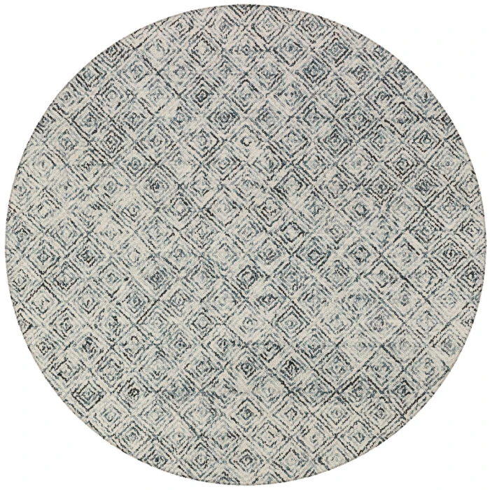 Dalyn Zoe ZZ1 Charcoal Area Rug 6 ft. X 6 ft. Round