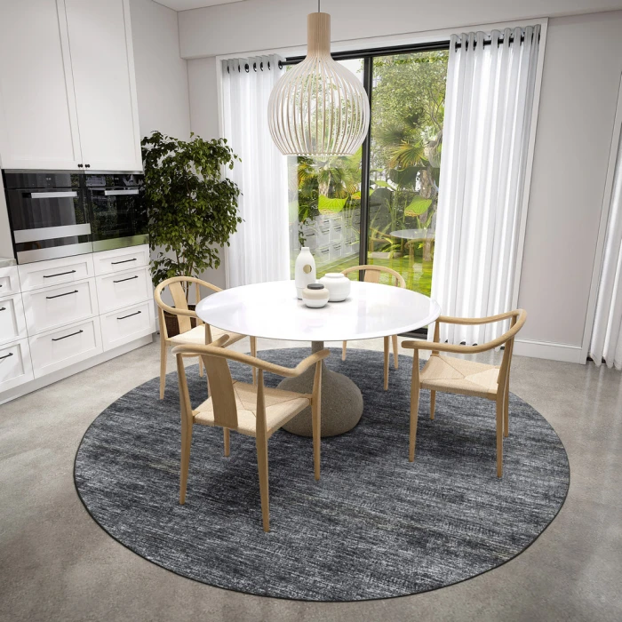 Dalyn Ciara CR1 Charcoal Area Rug 10 ft. X 10 ft. Round