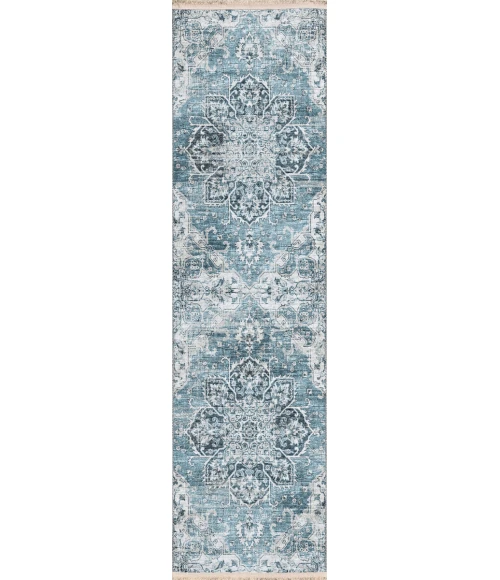 Dalyn Marbella MB3 Denim Area Rug 2 ft. 3 in. X 10 ft. Runner