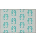 Dalyn Seabreeze SZ15 Teal Area Rug 1 ft. 8 in. X 2 ft. 6 in. Rectangle